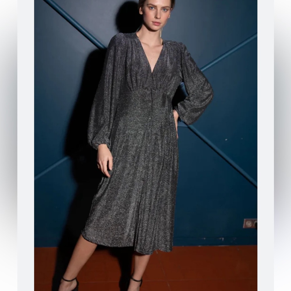 FRNCH Black Noir Wendy Dress S